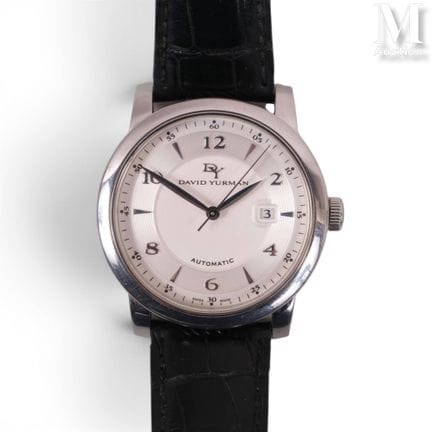 David YURMAN
Round men's steel watch. 2020s.
Silve