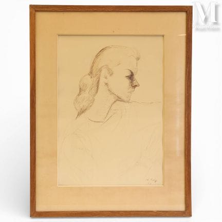 ORLOFF Chana (1888-1968) Ink on paper
Woman in pro