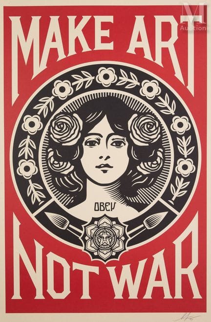 FAIREY Shepard
Make art, not war
Shepard FAIREY, k