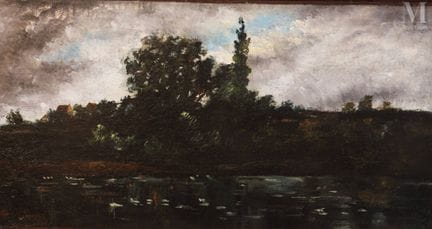 ALLONGÉ Auguste (1833-1898) (Atribuido a )Óleo sob