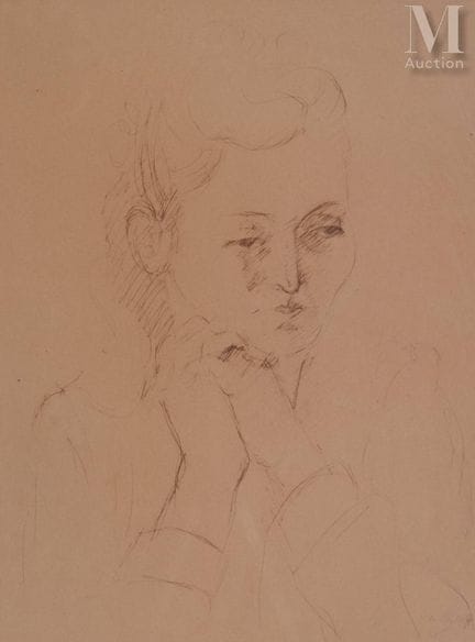 ORLOFF Chana (1888–1968) Ink drawing
Pensive Woman