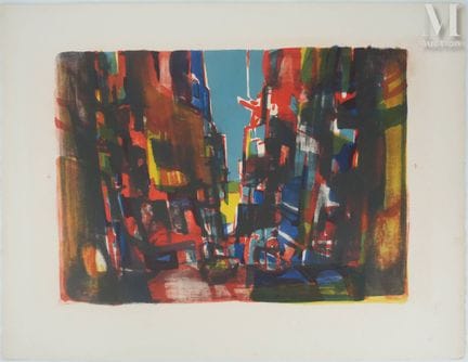 MOULY, Marcel
Composition in Ochre and Blue (Stree