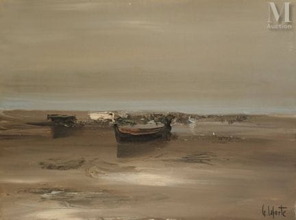 Georges LAPORTE (Paris 1926–2000)
Stranded Boats
O