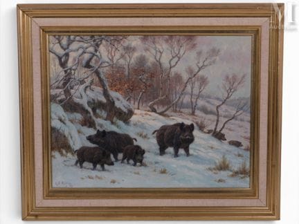ROTÎG, Georges Frédéric (1873-1961) Óleo sobre lie