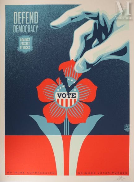 FAIREY Shepard
Defend Democracy (large), 2023
Shep