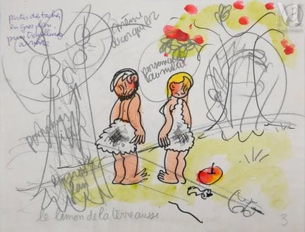 EFFEL, Jean
Dyer, Adam and Eve’s Apple, c. 1970
Je