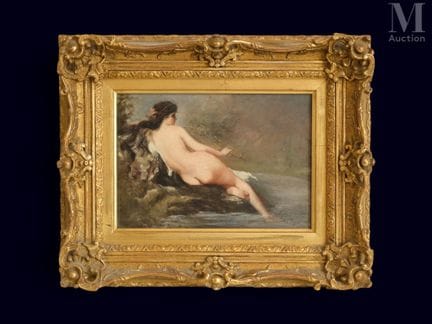 M. T. FORGET
Desnudo a orillas del agua
Óleo sobre