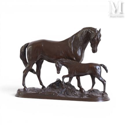 Pierre LENORDEZ (1815–1892)
"Horse and Foal"
Bronz