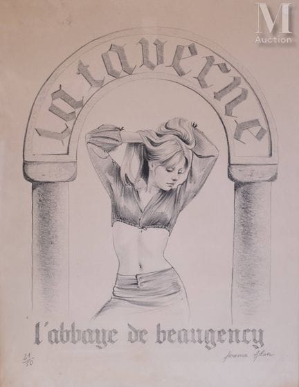 ASLAN (1930–2014) Lithograph
The Tavern, Beaugency