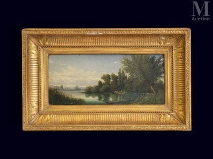 J. GAILDRAU
Paisaje lacustre
Óleo sobre tabla sin 