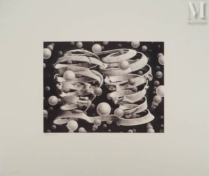 ESCHER, Maurits Cornelis
Surrealist Lovers, 2008
M
