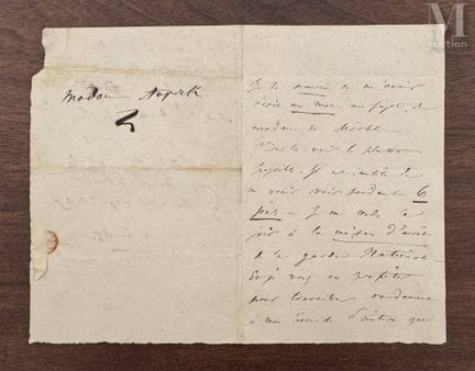 BAUDELAIRE (Charles), 1821–1867.
Originalbrief „Ch