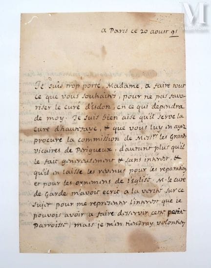 FLÉCHIER (Esprit), 1632–1710.
Originalbrief „Espri