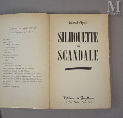AYMÉ (Marcel).
Silhouette du Scandale. Paris, Édit