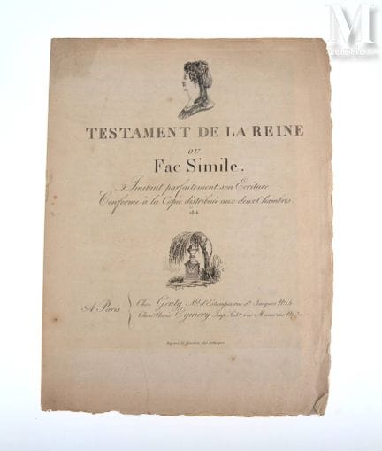 [MARIE-ANTOINETTE &amp; LUDWIG XVI.]. Set aus 3 Do