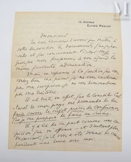 GUITRY (Sacha), 1885–1957.
L.A.S. „Sacha Guitry“, 