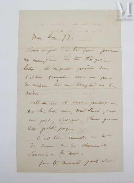 HETZEL (Pierre-Jules), 1814–1886.
Originalbrief „J