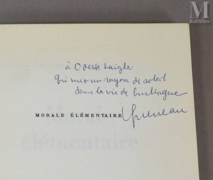 QUENEAU (Raymond).
Morale élémentaire. Paris, NRF,