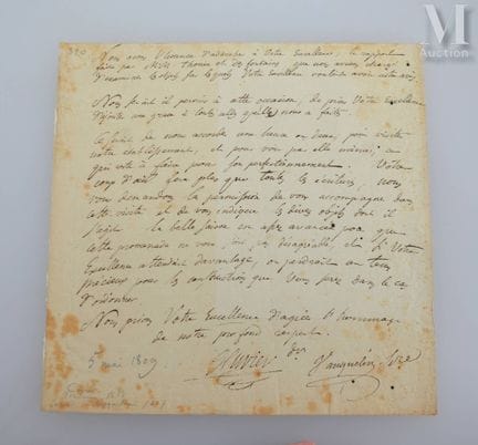 CUVIER (Georges), 1769–1832.
L.S. „G. Vauquier“ un