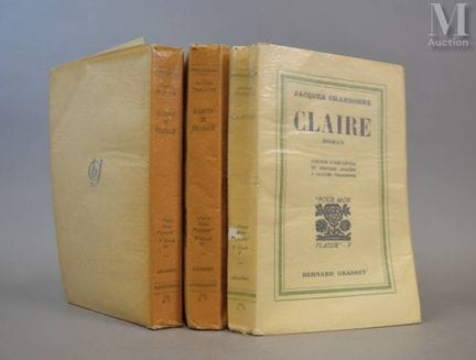 CHARDONNE (Jacques).
Set aus 3 Bänden, alle mit ei