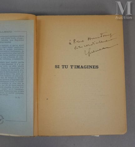 QUENEAU (Raymond).
Si tu t'imagines. Paris, NRF, 1