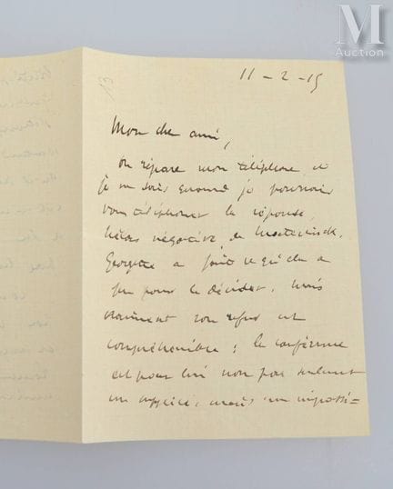 LEBLANC (Maurice), 1864–1941.
Autogrammbrief „Maur