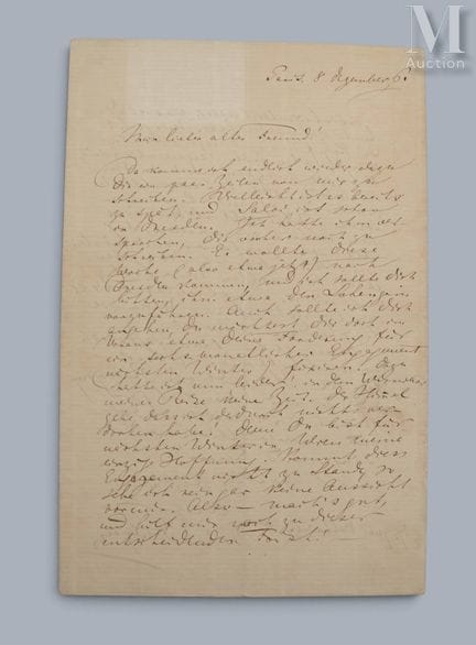 WAGNER (Richard), 1813–1883.
Originalbrief „Richar