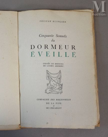 KLINGSOR (Tristan).
Cinquante sonnets du dormeur é