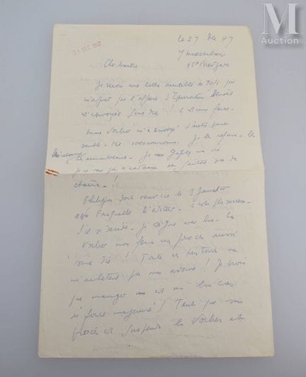 CÉLINE (Louis-Ferdinand), 1894–1961.
Handschriftli