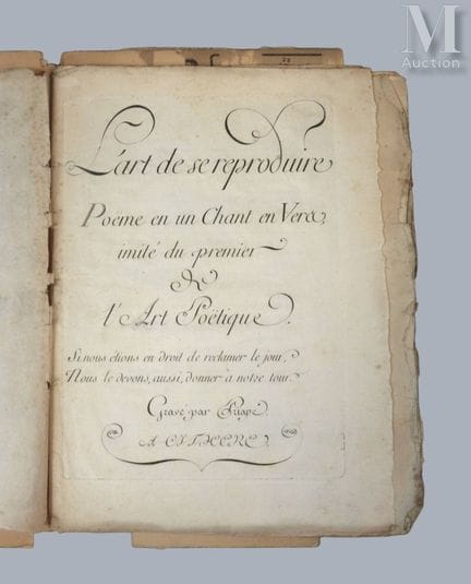 [DU COUDRAY (Alexandre Jacques)].
L'Art de se repr
