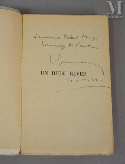 QUENEAU (Raymond).
Un rude hiver. Paris, NRF, 1939