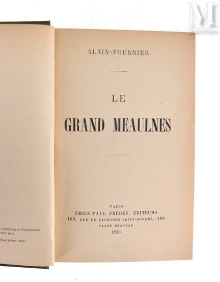 ALAIN-FOURNIER (Henri-Alain Fournier dit).
Le Gran