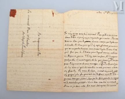 BOILEAU DESPRÉAUX (Nicolas), 1636–1711.
Brief „Des