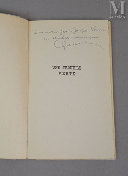 QUENEAU (Raymond).
Une trouille verte. Paris, Édit