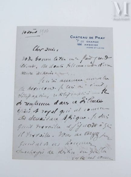 DAUDET (Léon), 1867–1942.
Eigenhändiger Brief „Léo