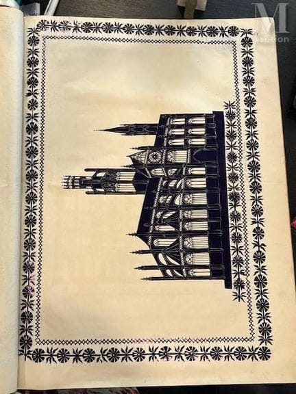 [Papierschnitte – VICARD (P. F.)].
Schönes Album i