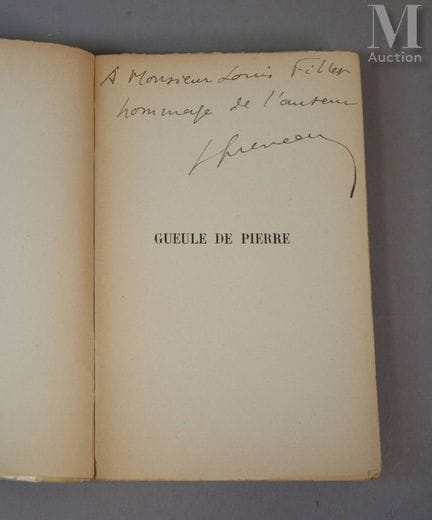 QUENEAU (Raymond).
Gueule de pierre. Paris, NRF, 1