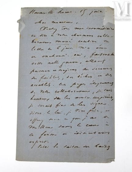 HUGO (Victor).
L.A.S. „Victor Hugo“, „Hauteville H