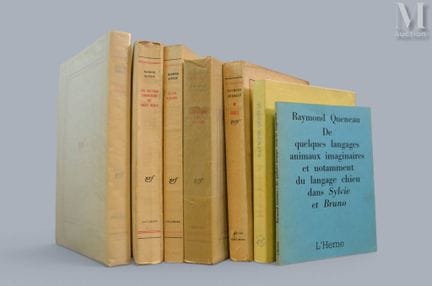 QUENEAU (Raymond).
Ensemble de 7 ouvrages (7 volum
