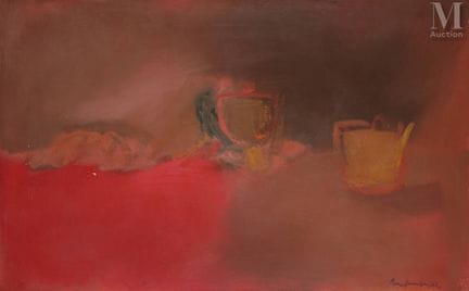 皮埃尔·汉伯特（1929-2016）
无题，1962年
布面油画
右下角签名并注明日期
背面有副署并