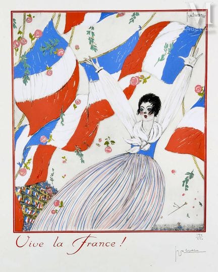 Georges LEPAPE (1887–1971) nach
„Vive la France“
M