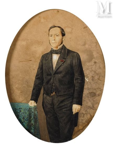 Ecole du XXème siècle
Portrait d'homme debout
Tech