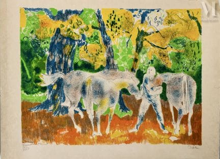 Bernard PIGA (1934-2008)
Les chevaux et le cavalie