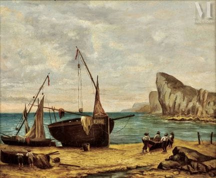 Ecole du XXème siècle
Les bateaux pêcheurs en Norm