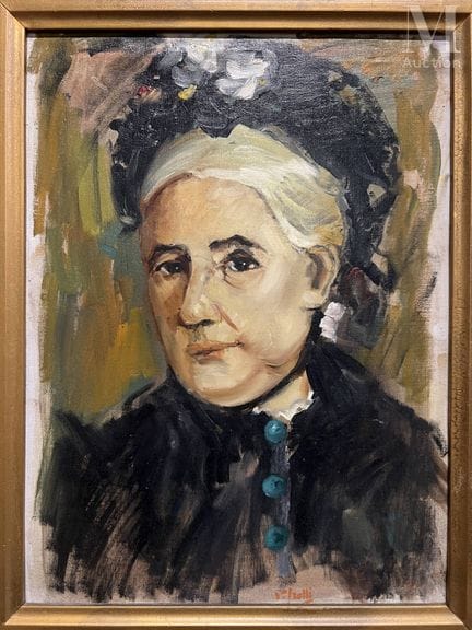 Ecole du XXème siècle
Portrait de femme
Huile sur 