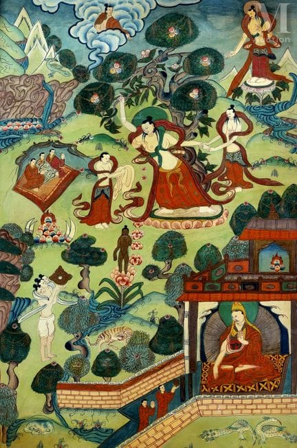 ASIEN – Tibet?
Thangka
Gemälde mit Darstellungen s