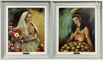 Marzio CHERUBINI (XIXème-XXème)
Nus féminins 
Pair