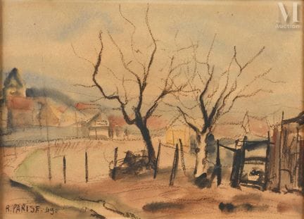 Remo PARISE (1916-1996) ?
Paysage d'hiver
Aquarell