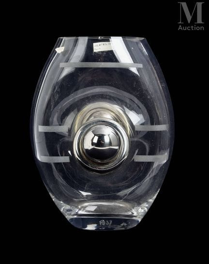 ART DECO
Jarrón grande
de cristal, decorado en el 