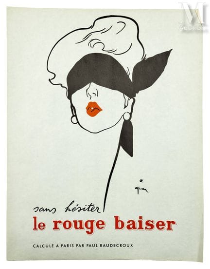 René GRUAU (1909–2004), nach
„Le Rouge Baiser, san